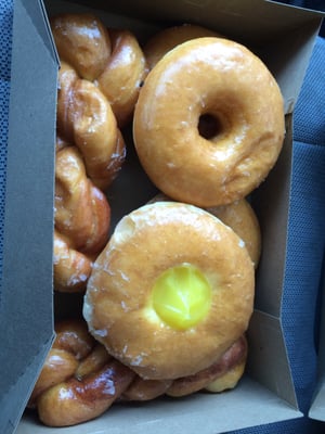 Photo of Hometown Pizza - Oroville, WA, US. Raised glaze, twists and lemon filled