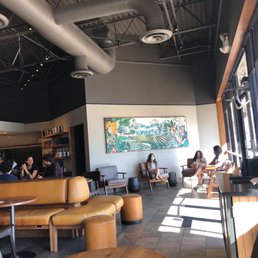 the inside of a coffee shop