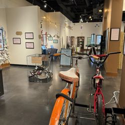 Monte L. Bean Life Science Museum - Upper level- recycled material exhibits