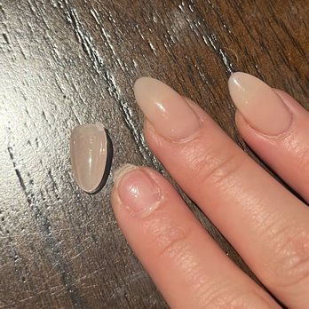 Lecheta Nail Bar - The next morning the pointer finger nail fell off! It looks like the application was done incorrectly again.. - Nail Salons Near Me - Bellflower, California Lecheta Nail Bar - The next morning the pointer finger nail fell off! It looks like the application was done incorrectly again.. - Nail Salons Near Me - Bellflower, California