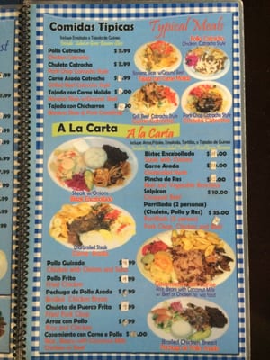 Menu photo 7 La Casa Honduras Los Angeles, CA