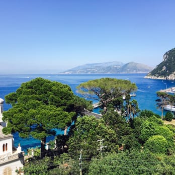 Hotel Excelsior Parco - View from upstairs lounge area - Capri, NA