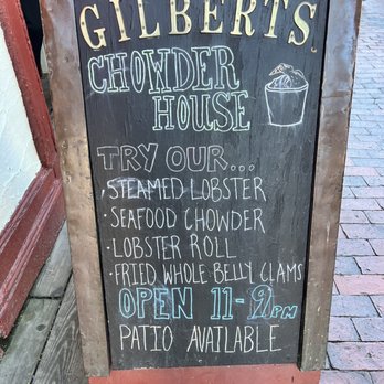 Gilbert's Chowder House - Front sign - Seafood Near Me - Portland, Maine
