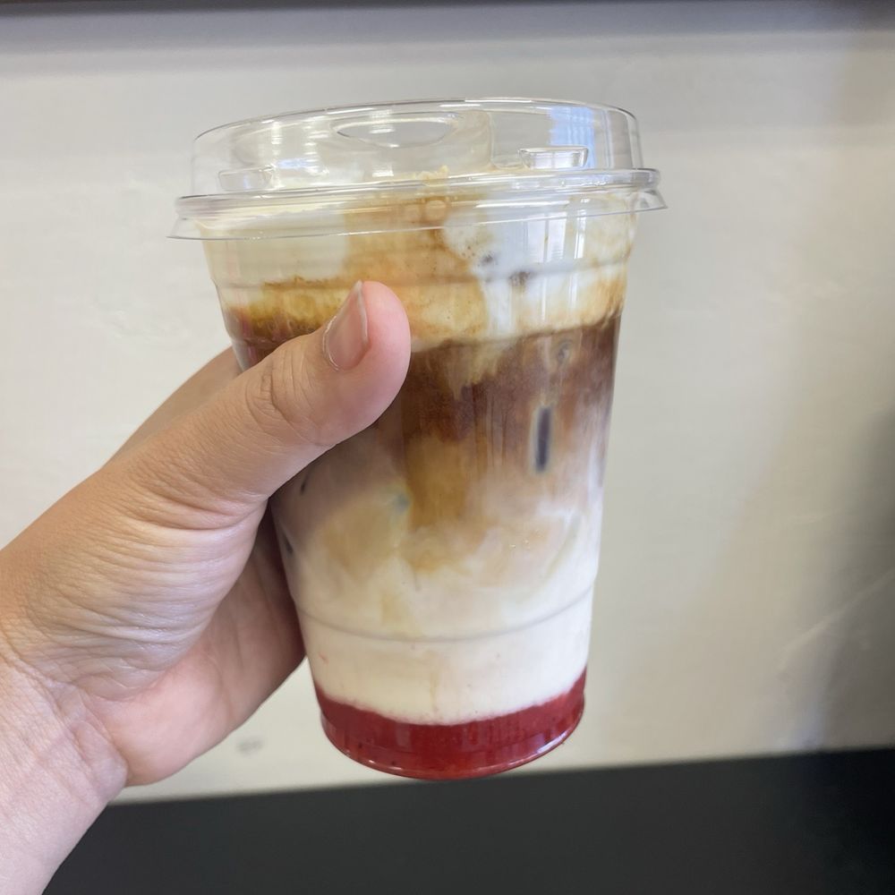 Henry’s Coffee - Strawberry latte - Coffee & Tea Near Me - Santa Clarita, California