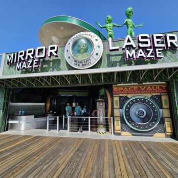 Ocean City Beaches - Alien laser maze on the boardwalk - Beaches Near Me