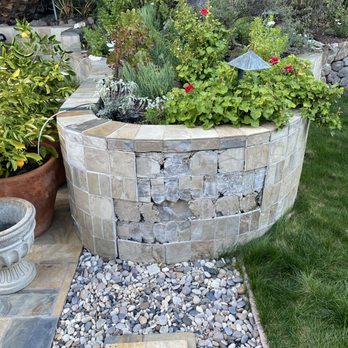 MGL Masonry - Before: Peninsula with slate tile falling off - Fireplace Services Near Me - Redwood City, California MGL Masonry - Before: Peninsula with slate tile falling off - Fireplace Services Near Me - Redwood City, California