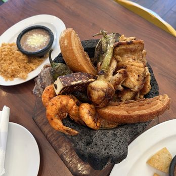 Margaritas RWC - Mixed molcajete. We have come here to eat several times over many years! We understand the restaurant changed management. No flavor! - Mexican Near Me - Redwood City, California