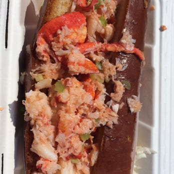Sam's Chowder Mobile - Lobster on a brioche roll. Delicious! - Seafood Near Me - San Francisco, California