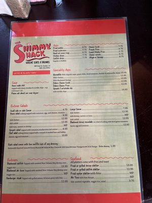 Menu photo 4 The Shimmy Shack New Orleans, LA Menu photo 4 The Shimmy Shack New Orleans, LA