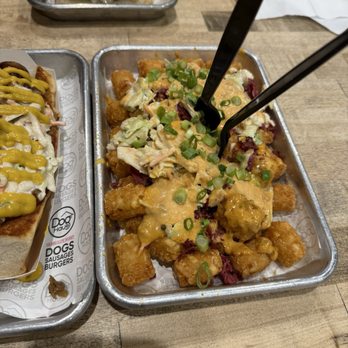 Dog Haus - Reuben Tots. SO GOOD SO DELICIOUS AND CRUNCHY - Burgers Near Me - Canoga Park, California