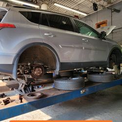 Black Bear Auto - Vehicle in service for Front & Rear Brake Pads & Rotors