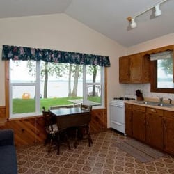 Dickerson's Lake Florida Resort - Cabin #1 living/kitchen are facing Lake Florida