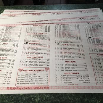Ming's Garden - Menu - Chinese Near Me - Princeton, New Jersey