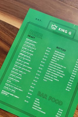 Menu photo 5 King G Kansas City, MO