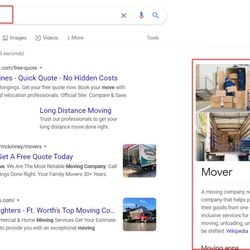 Yroc Consulting - Ranking a local moving company image in a national Google Knowledge Panel.