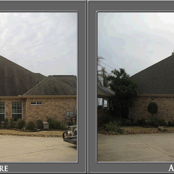 Power Washing Houston - Roof algae cleanup - Pressure Washers Near Me - Pearland, Texas
