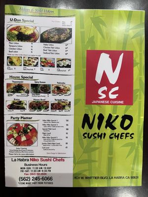 Menu photo 6 Niko Sushi Chefs La Habra, CA Menu photo 6 Niko Sushi Chefs La Habra, CA