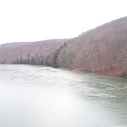 Icey lake in February Icey lake in February