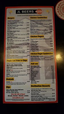 Menu photo 4 JL Beers Burnsville, MN