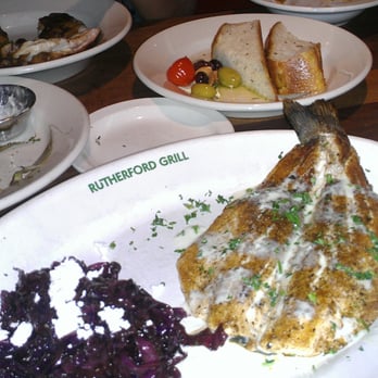 Rutherford Grill - Sea bass with lemon butter and cabbage with goat cheese - American Near Me - Rutherford, California