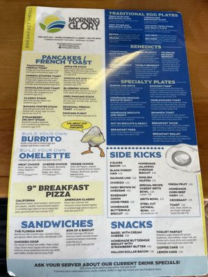 Menu photo 2 Morning Glory Satellite Beach, FL