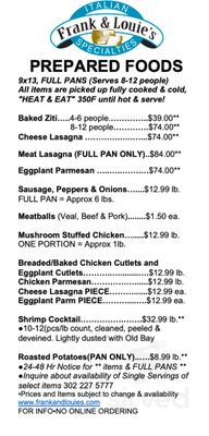 Menu photo 1 Pazzo Italiano Rehoboth Beach, DE Menu photo 1 Pazzo Italiano Rehoboth Beach, DE