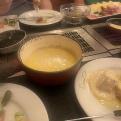 Les Fondus de la Raclette - Deliciousness but the in table warmers make the place ridiculously hot. We were all dripping with sweat when we left.