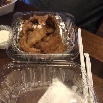 Grill-A-Burger - Dark very greasy onion rings - American Near Me - San Angelo, Texas