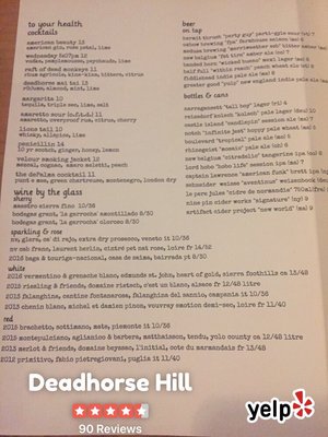 Menu photo 5 Deadhorse Hill Worcester, MA