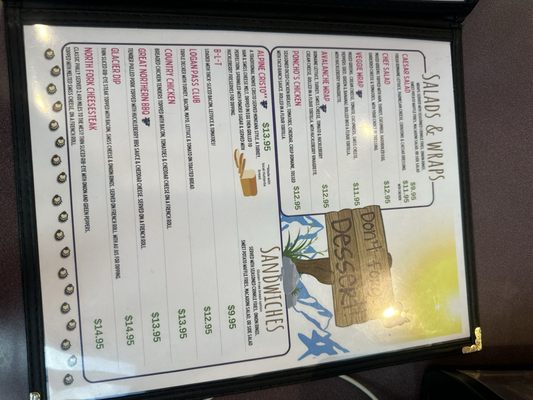 Menu photo 5 The Huckleberry Patch Hungry Horse, MT