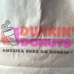  a bag of dunkin'donuts