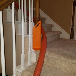 Bumpers to protect banister. Bumpers to protect banister.
