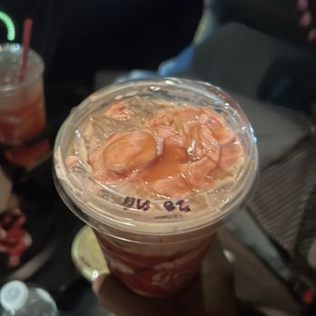 Dutch Bros Coffee - Pink glob that was suppose to be strawberry soft top - Juice Bars & Smoothies Near Me - Moreno Valley, California
