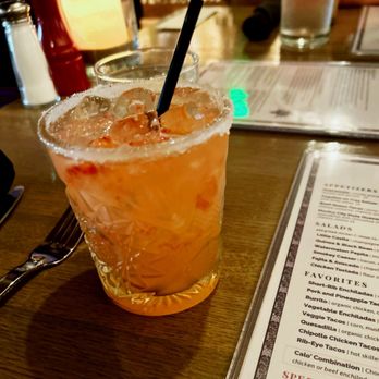 Caló Kitchen + Tequila - Strawberry Margarita - Cocktail Bars Near Me - Costa Mesa, California Caló Kitchen + Tequila - Strawberry Margarita - Cocktail Bars Near Me - Costa Mesa, California