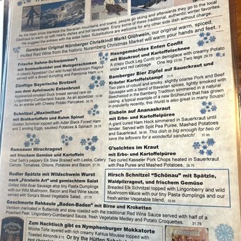 Bavarian Grill - Winter Menu - German Near Me - Plano, Texas Bavarian Grill - Winter Menu - German Near Me - Plano, Texas