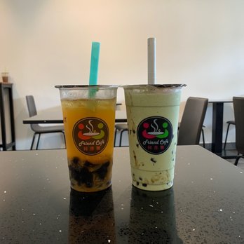 Top Tea + Espresso - Left: Yuzu Jasmine tea Right: Matcha Frappe - Bubble Tea Near Me - Honolulu, Hawaii Top Tea + Espresso - Left: Yuzu Jasmine tea Right: Matcha Frappe - Bubble Tea Near Me - Honolulu, Hawaii