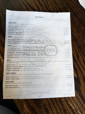 Menu photo 2 Tanglewood Pizza Company Advance, NC Menu photo 2 Tanglewood Pizza Company Advance, NC