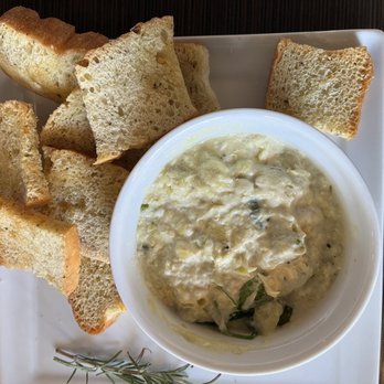 The Cheese Board - Hot Artichoke Spinach Dip w/ crostini. - American Near Me - Reno, Nevada