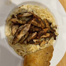 Blackened chicken Alfredo