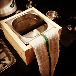 Our new, custom knock box.