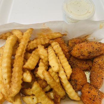 Frozen Rooster - Lemon pepper wings and fries - Chicken Wings Near Me - Fayetteville, Georgia