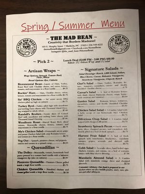Menu photo 7 The Mad Bean Madison, NC Menu photo 7 The Mad Bean Madison, NC