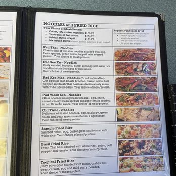 Chalerm Thai Cuisine - Menu - Noodles - Thai Near Me - Cottage Grove, Oregon