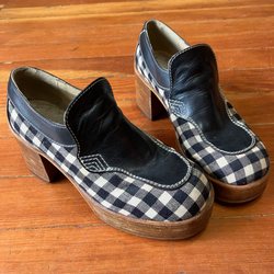 Fuzz n Sway - 70s gingham platforms