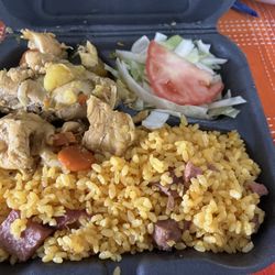 El Rey Criollo - Arroz con jamonilla y pollo fricasé