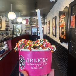 J.P. Licks - Newton - Coffee Oreo with rainbow sprinkles