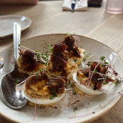 Deviled eggs were a delight