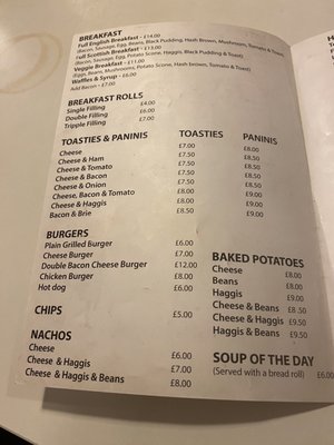 Menu photo 2 The Thistle Stop Cafe Edinburgh, EDH Menu photo 2 The Thistle Stop Cafe Edinburgh, EDH