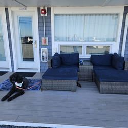 Breakwater Hotel - Comfy furniture outside our room.