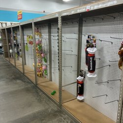 Empty shelves